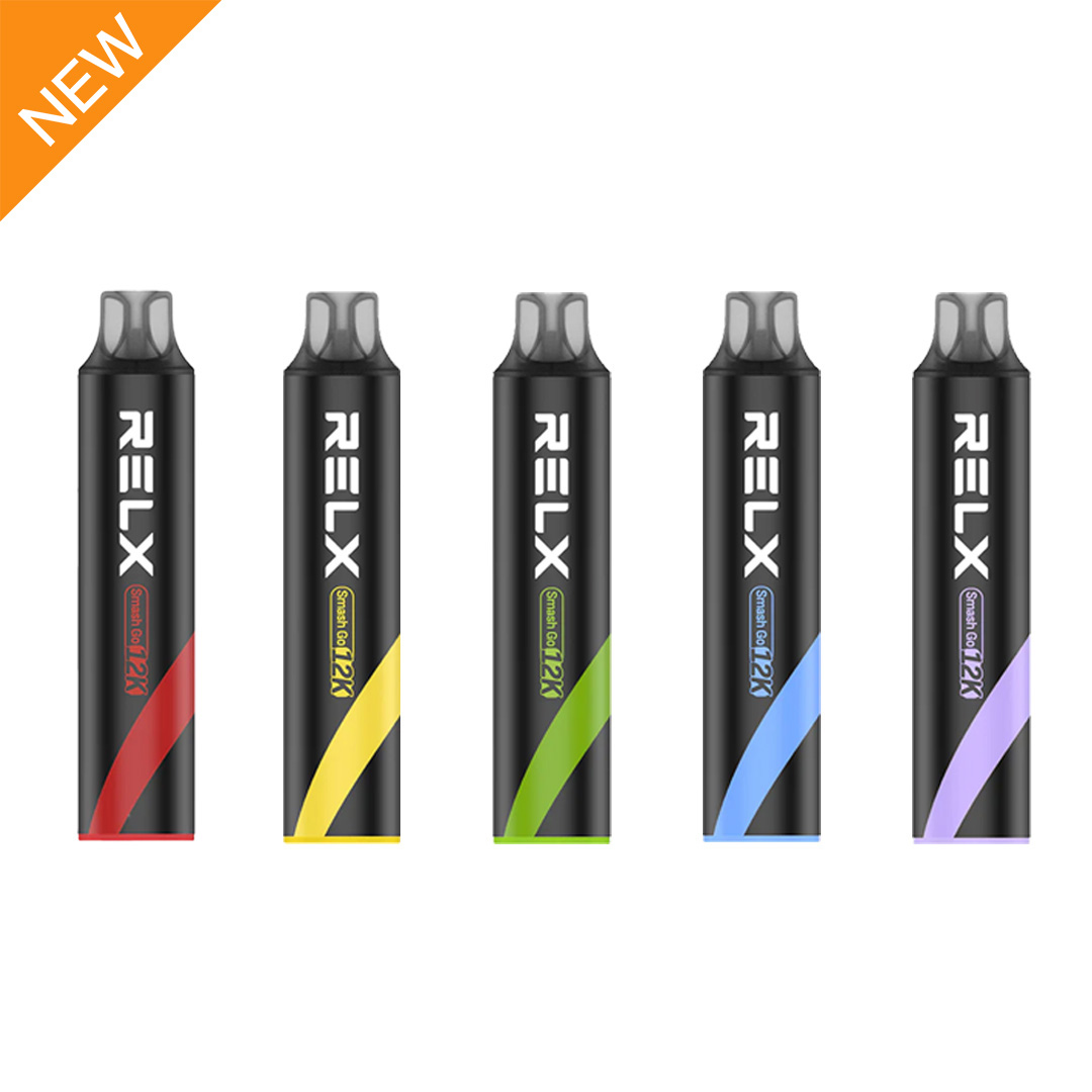 悦刻黑条 RELX SMASH GO 12000口一次性电子烟-20ml大容量-人体工学吸嘴更舒适
