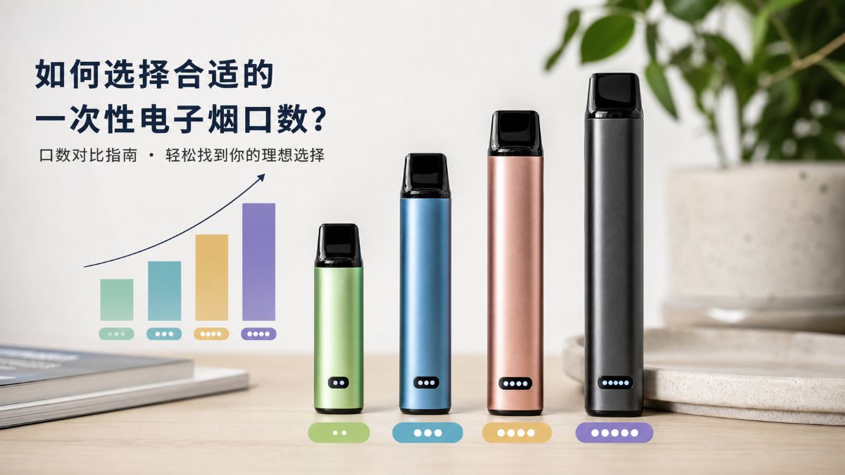 一次性电子烟多少口怎么选？我会按使用频率这样挑